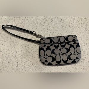 Black Coach Wristlet